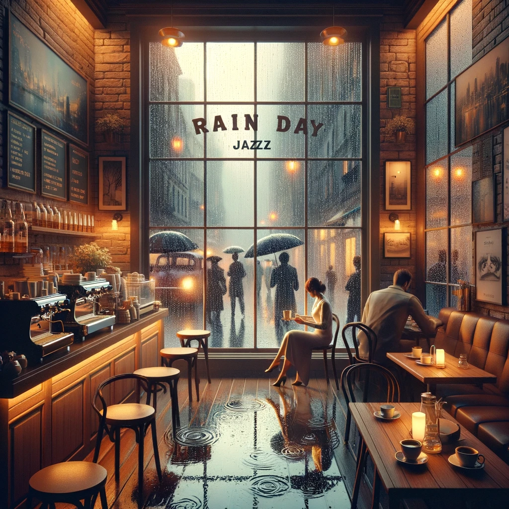 雨の日のカフェタイム